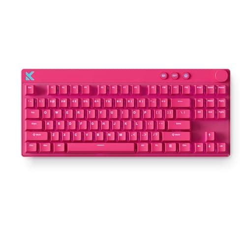 MCHOSE Mix 87 TKL Wired Gaming Keyboard Magnetic Switch Hall Effect Keyboards Rapid Trigger SOCD 8K Polling Rate Volume Knob Adjustable Actuation RGB HotSwap Red Apollo Switch - Image 1