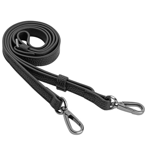 SEAVILIA PU Leather Purse Strap Replacement Crossbody Adjustable Long Thin Handmade Shoulder Handbags Strap - Image 1