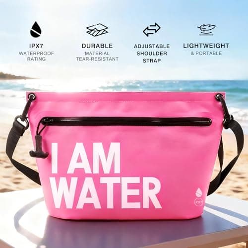 UOEPOWA 6L Water-Resistant Travel Pouch, Splashproof Zipper Toiletry Bag, Lightweight Splash-Resistant Organizer for Beach, Pool, Travel Essentials - Thumbnail 4