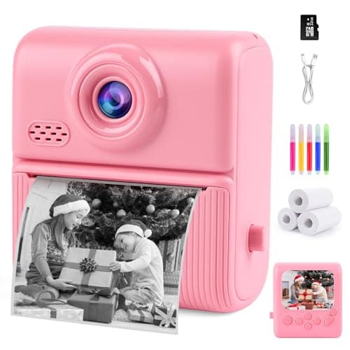 Kids Instant Print Camera,1080P Digital Camera for Kids with 32GB Card, for Grandkids,4 6 7 8 9 10 Year Old Girls Boys Birthday Gifts, Instant Print Toys for Girls 6-8 8-10 - Image 1