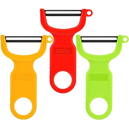 Original Vegetable Peeler Carbon Steel Blade 3-Pack Red/Green/Yellow - Image 1