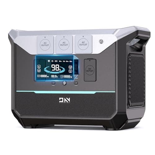 DaranEner Portable Power Station 1382.4Wh LiFePO4 Battery, 1800W (3000W Surge) Solar Generator with 1.3Hr Fast Charge, 15ms UPS Portable Generator for Home, Camping, RV, Emergency - Image 1