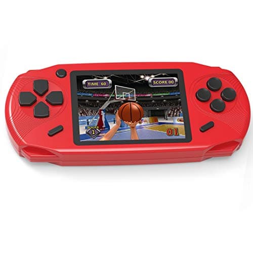 Beijue 16 Bit Handheld Games for Kids Preloaded 220 Retro Video Games with 3.0'' Large Screen Portable Rechargeable Electronic Gaming Player Toy Gifts for Boys Girls (Red) - Image 1