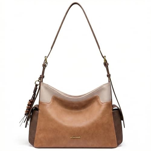 LOVEVOOK Hobo Purses for Women,Soft Faux Leather Crossbody Purse with Tassel Charms,Women's Shoulder Handbags for Daily - Image 1