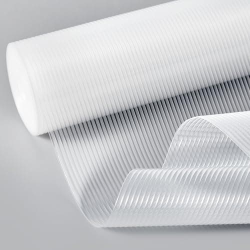 Drawer and Shelf Liner for Kitchen Cabinets, Non Adhesive Non Slip EVA Cabinet Liner Mat, Clear Waterproof Washable Cut to Size Shelf Liner for Pantry, Refrigerator, Desk and Storage, 12" x 120" - Image 1