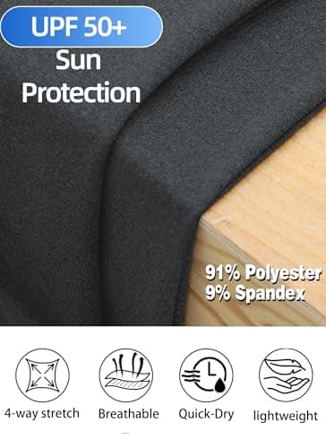 Mens 1/4 Zip Pullover Long Sleeve Shirts UPF 50+ Sun Protection Wicking Moisture Dry Fit Lightweight Sweatshirts Workout Gym Running Golf Casual Athletic Tops Dark Grey XXL - Thumbnail 6