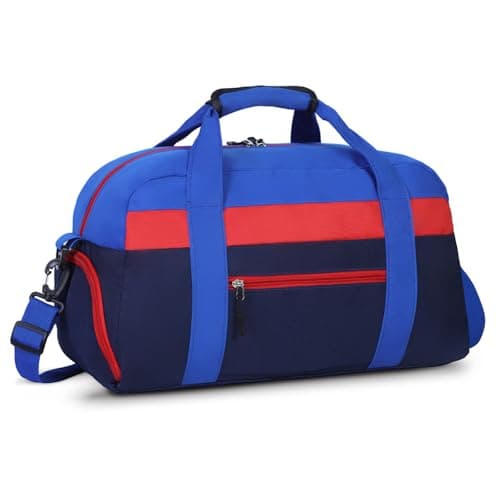 WOOMADA Travel Duffle Bag, Weekend Bag with Wet Pocket & Trolley Sleeve, Overnight Bag With Shoe Compartment, Fit for Sports Practice, Travel and Gifts(navy blue) - Image 1