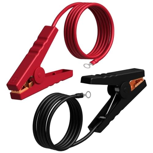 DfuGift Heavy Duty Electric Fence Jumper Cable, 3ft Insulated Jumper Leads with Alligator Clips for Solar Fence Energizer, Ground Rod & Fence Wire - Secure Ranch Protection for Livestock - Image 1