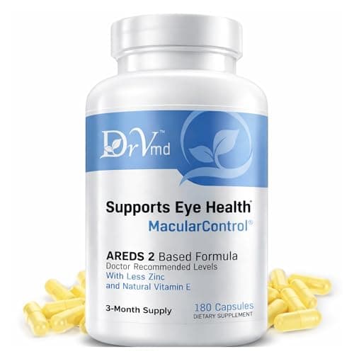DrVmd Macular Control – AREDS 2 Eye Health Vitamins with Lutein & Zeaxanthin (3 Month Supply) – Doctor Formulated with 25 mg Zinc, Vitamins C & Natural Vitamin E - Image 1