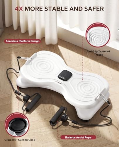 HAPBEAR Waist Twister Machine with LCD Display, 330LBS Capacity - Noiseless Ab Workout Board for Core Exercise & Slim Waist - Anti-Slip Home Gym Fitness Equipment - Thumbnail 4