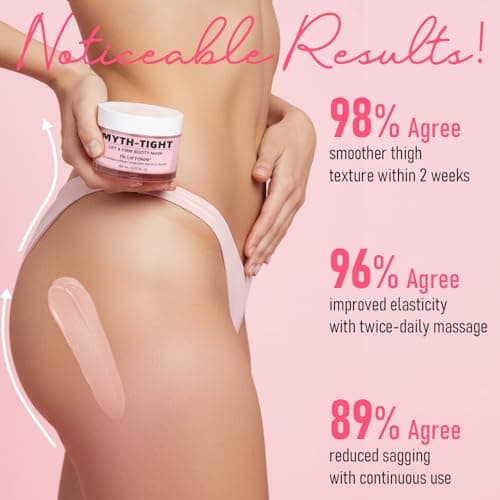 MythosFlow Cellulite Cream, Butt Firming and Lifting Cream - Reduce Cellulite Appearance | Reduce Loose & Stretch Mark Skin Tightening Cream for Body Booty, Legs & Belly Enhances Curves 3.72 fl.oz - Thumbnail 6