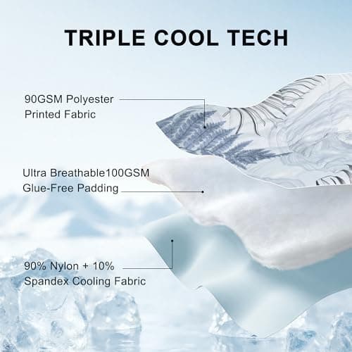 WQSPRING Cooling Comforter Twin Size, Cooling Blankets for Hot Sleepers, Breathable Lightweight Cold Blanket, Ultra Soft Thin Summer Bedding (Dusty Blue, Twin) - Thumbnail 4