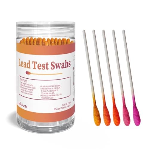 AssuTest Lead Test Kit for Dishes, 60 Lead Test Swabs Upgraded Rapid Lead Paint Test Kit 30 Second Results Accurate Testing for Paint Ceramics Toys Jewelry Metal Wood All Surfaces Home Use - Image 1