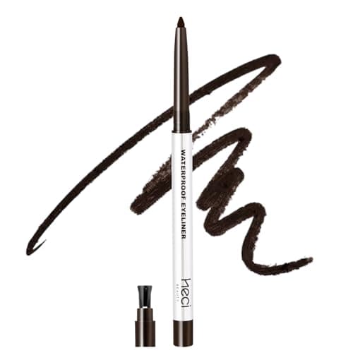 HECI BEAUTY Sharpenable Gel Eyeliner Pencil, Multi-Use Longwear Eyeliner Pencil, Ultra-Smooth Tip Eye Makeup with Up to 24HR Wear, Waterproof & Smudge-Proof - Dark brown - Image 1