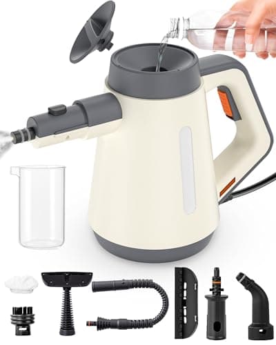 Handheld Steam Cleaner for cleaning, 1500W, 15s Fast-Heat, Lockable Steam Trigger & Accessories, No Cooling Add Water Anytime, Multi-Steam Cleaner for Home, Car, Bathroom, Kitchen, Upholstery, Grout - Image 1