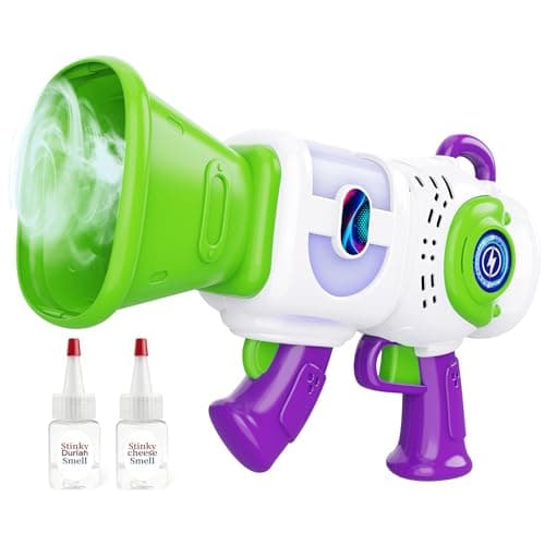 Resosese Fart Gun, Fart Blaster Toy Gun with Shoots Real Fog Rings,2 Unique Durian & Cheese Scents,2 Fun Sound Effects & Color-Changing Lights, Anti-Backflow Safe, Christmas Fart Gifts Toys for Kids - Image 1