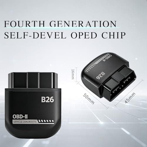 Feronix B26 Bluetooth OBD2 Scanner for iOS & Android - Subscription-Free Engine Code Reader, 2026 Upgraded Engine Diagnostic Tool, Reset Check Engine Light for Temporary & Pending Faults - Thumbnail 2