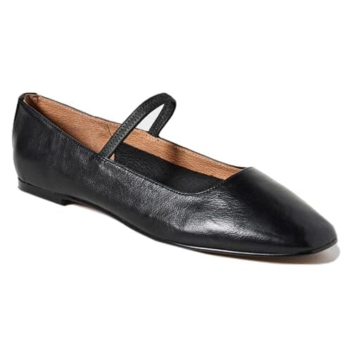 Yellhum Mary Jane Ballet Flats for Women Square Toe Elastic Strap Slip on Ballerina Flats Dressy Casual Daily Wedding Party Shoes - Image 1