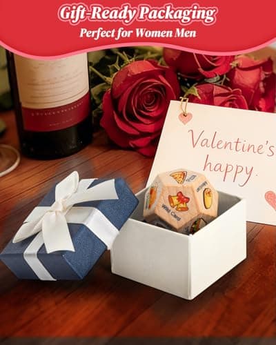 Allotall Valentines Day Gifts for Him Her,Couple Gifts for Men Women,Colorful Date Night Food Dice,Funny Gag Gifts for Boyfriend Girlfriend,Anniversary Birthday Wedding Gifts for Husband Wife - Thumbnail 3