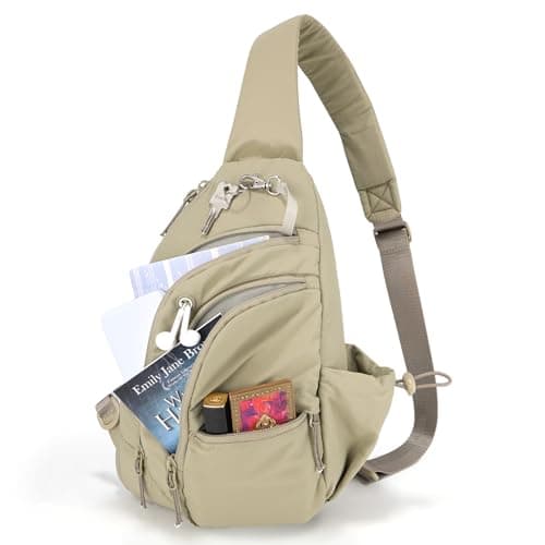 Xieyiwei Sling Bag for Women, Anti Theft Crossbody Bags for Women, RFID-Protected Nylon Purse with Adjustable Straps Cross Body Bag for Casual Travel Shopping - Image 1