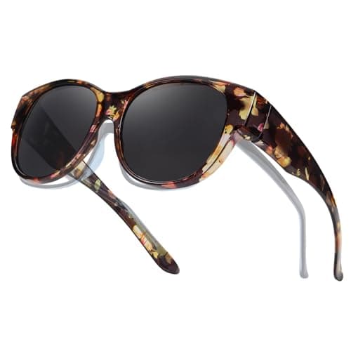 Xfeel Polarized Sunglasses Over Glasses for Women Trendy Shades Over Prescription Eyeglasses Sun Glasses - Image 1