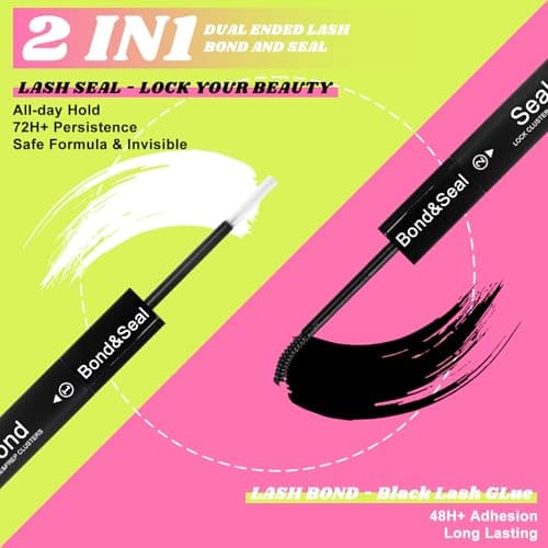 WiWiLINK Lash Clusters Kit 40D+50D+60D+80D Individual Lashes 468PCS D Curl 10-18mm DIY Eyelash Extension Kit with Cluster Lash Bond & Seal and Applicator for Eyelashes Extension Beginners - Thumbnail 4