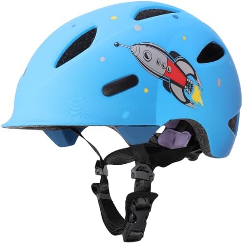 AUMENTAR Kids Bike Helmet with Built-in Sun Visor - 360° Adjustable Youth & Toddler Safety Gear for Cycling, Skating & Scooters - 3 Sizes for Ages 1-2-3-5-8-14 Years Child Infant Boys Girls XS - Image 1