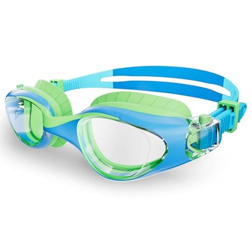 HIGAHY Swim Goggles for Kids 6-14, Anti-Fog UV Protection Clear Swimming Goggles, Leakproof Pool Swim Goggles for Boys Girls - Image 1