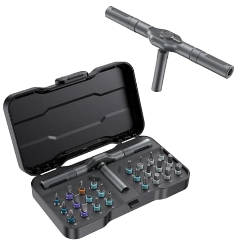 DYLIFE 24 in 1 Magnetic Screwdriver Set, DIY Ratchet Mini Removable Self-Assembly Precision Screwdriver Tool Kit, Magnetic DIY Precision Tool Kit with Variety Head Styles for PC/Mobile/Watch/Bicycle - Image 1