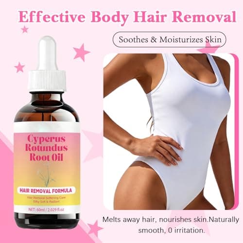 Cyperus Rotundus Root 0il | Cyperus Rotundus Oil for Hair Removal | Hair Reduction | Moisturizes & Soothes The Skin | Suitable for All Skin Types,60ml (1) - Thumbnail 4