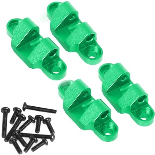Aluminum Lower Shock Mount for Losi 1/18 Mini LMT 4X4 Brushed Monster Truck，Replacement for Losi - LOS211044 Upgrade Part Suspension Mounting Set for Losi-LOS01026 1/18 Mini LMT Monster (Green)