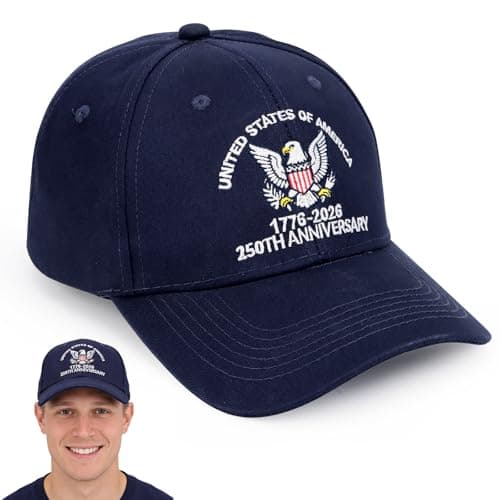 Father’s Day Snapback Hats Gifts for Dad, Classic Baseball Cap Gifts for Men Husband Grandpa, Adjustable Lightweight USA Dad Hat, Birthday Anniversary for Him Boyfriend Brother - Image 1