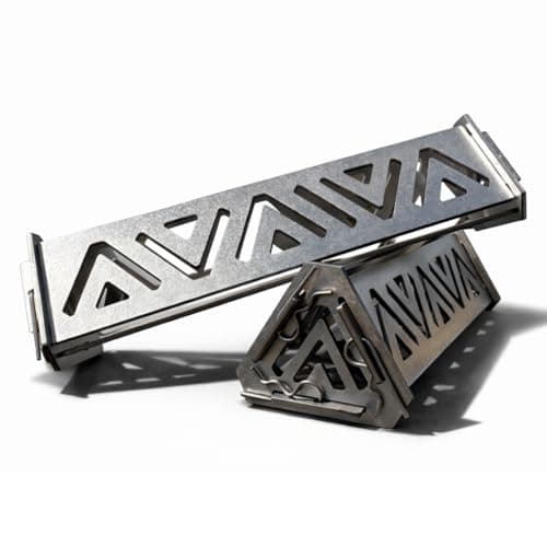 PyreLogs MINI Campfire Bases – Reusable Steel Campfire Bases – Improves Airflow for Faster, Hotter Fires – Portable Camping Fire Tool – Compact Size, Smaller Than Original - Image 1