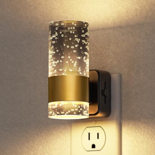 Briignite Night Light, Dimmable Night Lights Plug into Wall, LED Night Light with 0-100 LM Adjustable Brightness, 3000K Automatic Plug in Night Lights with Dusk to Dawn Sensor, for Bathroom Hallway - Image 1
