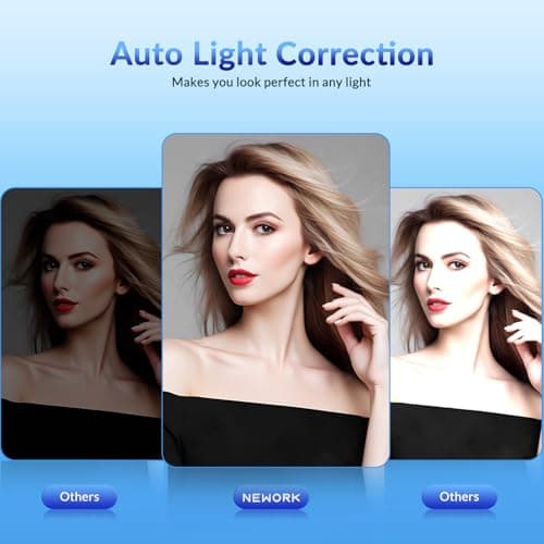 NEWORK 4K Webcam for PC with Stable Auto Focus, Smooth Video, 2 Noise-Cancelling Microphones, USB Plug & Play, with Adjustable Stand, Ideal for Online Teaching, Meetings, and Remote Communication - Thumbnail 5