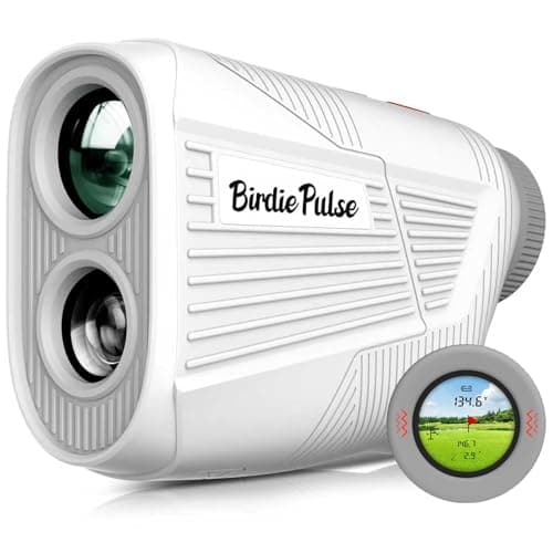 Golf Rangefinder with Slope & Magnet，1300 Yards Range Finder for Golf，Flag Locking Vibration，6-6.5X Magnification & HD LCD，Rechargeable Golf Range Finder - Image 1