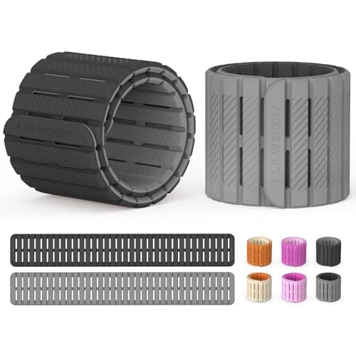 SE7EN Magnetic Ankle Weights for Women & Men | Set of 2 Weights (1 lb Each) | Adjustable Size Silicone Wirst & Leg Weights for Pilates, Yoga, Pool, Gym - Image 1