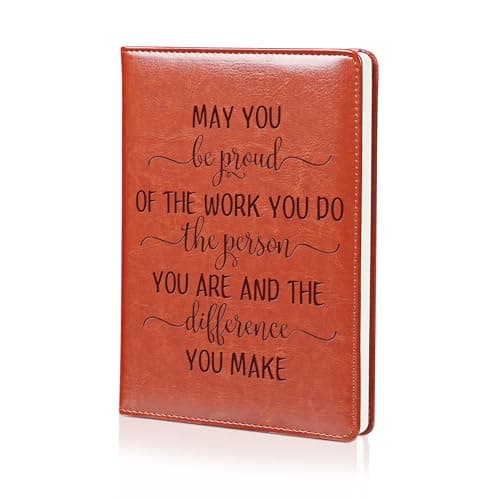 LBWCER Thank You gift May you be proud of the work you do, for Volunteer Staff Coach Nurse Teacher Social Worker Notebook Gift Travel Journal (MAY R) - Image 1