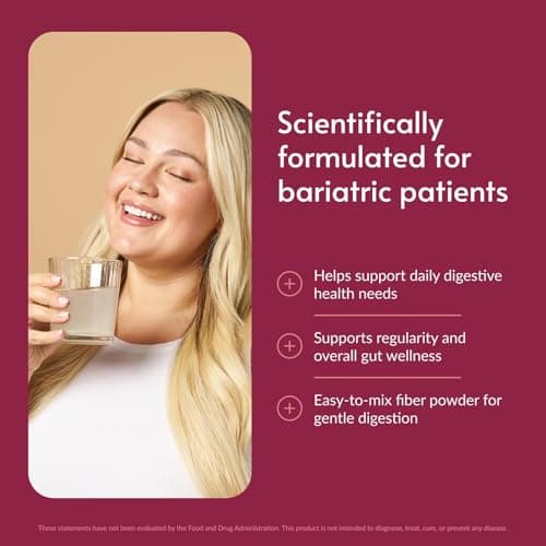 Bariatric Advantage Advanced Fiber - Powdered Formula Supports a Healthy Intestinal Environment and Aids Absorption of Calcium and Magnesium* - Unflavored - 30 Servings - Thumbnail 2