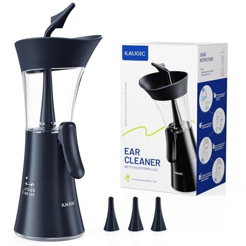 Upgraded Ear Wax Removal Kit, Manual Ear Cleaner, FSA Eligible Items Only List, One-Hand Use, Safe & Comfortable for Home - Blue
