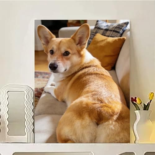 HHTCMM Ship Next Day Custom Canvas Prints with Your Photos for Pet/Animal,Personalized Canvas Pictures for Framed Wall Art for your Pets/Baby/Family (8“Lx8”W) - Thumbnail 5