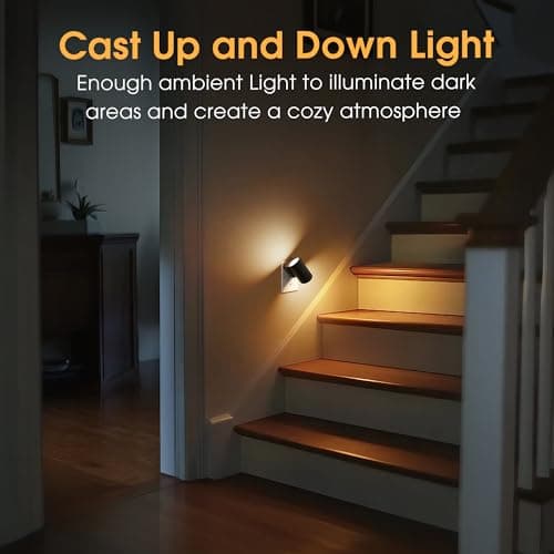 Briignite Night Lights Plug into Wall, 3CCT Modern LED Night Light Plug in, Dusk to Dawn Sensor, 3000KĀ0Kŀ0K Change Nightlight,Dimmable NightLight for Hallway, Bedroom, Stairway, 2 Pack - Thumbnail 5