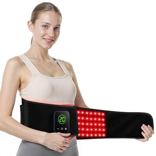 XASLA Red Light Therapy Belt, 660nm & 850nm Near Infrared Light Therapy for Body with Timer, 5000mAh Battery, Portable & Cordless, Red Light Therapy Wrap for Pain Relief, Improve Joint Inflammation - Image 1