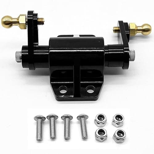 Qloi-LeUe RC Car 1/14 Tractor Steering Base for Tamiya 1/14 Tractor Upgraded Parts Aluminum Alloy Servo Mount - Image 1