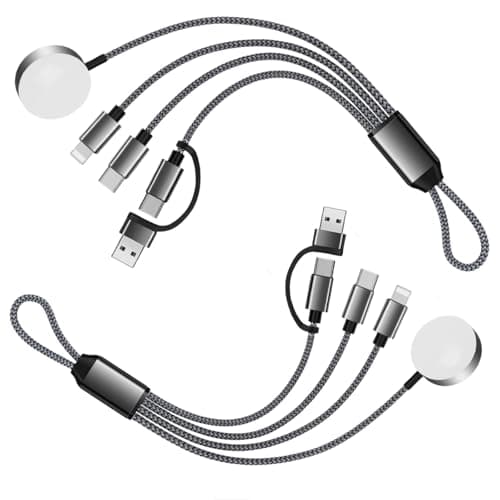 Upgraded 3 in 2 USB C Charger Cable for Apple Watch/iPhone/Airpods, Multi Wireless Fast Charger Compatible with iWatch Ultra/SE/10,9,8,7,6,5,4,3,2,1 and iPhone 16,15,14,13,12,11,Galaxy S23 - Image 1