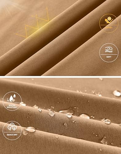 Soothfeel Men's Casual Shorts 7"/ 9" /11" Golf Shorts for Men Flat Front Dress Work Shorts Lightweight with 3 Pockets Dark_Khaki L11.W38 - Thumbnail 5