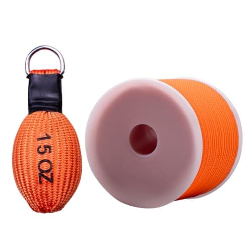 CIVIGARD Professional Throw Line Bag, Stainless Steel Throw Weighted Climbing Rope Bag for Arborist, Rock Climbers & Caving, Heavy-Duty Throwing Tool for Tree Climbing, Rescue & Outdoor Sports