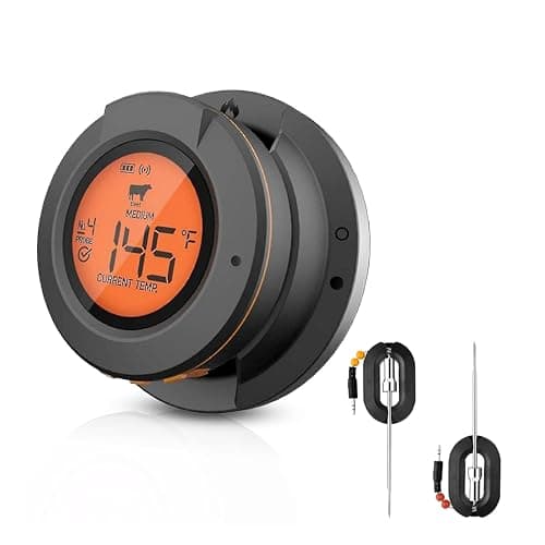 Acesidn Digital Smoker Thermometer-Bluetooth Digital Grill Thermometer for Outside Grill-Big Green Egg Thermometer-Includes 2 Probes-Gift for Men Dad Husband - Image 1