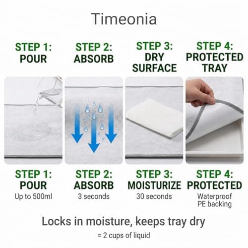 TIMEONIA XL Bird Cage Liners 20-Pack Bamboo Charcoal Pads - Thumbnail 6