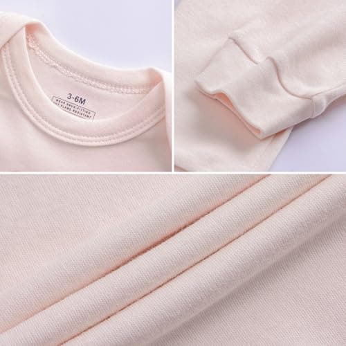 Baby Newborn Layette 10-Piece Set Cotton Bodysuits Short Sleeve Pants Sets Rainbow Stars Printed for Baby Boys Girls Toddler Unisex Baby Gift Sets for 6 9 Months - Thumbnail 6